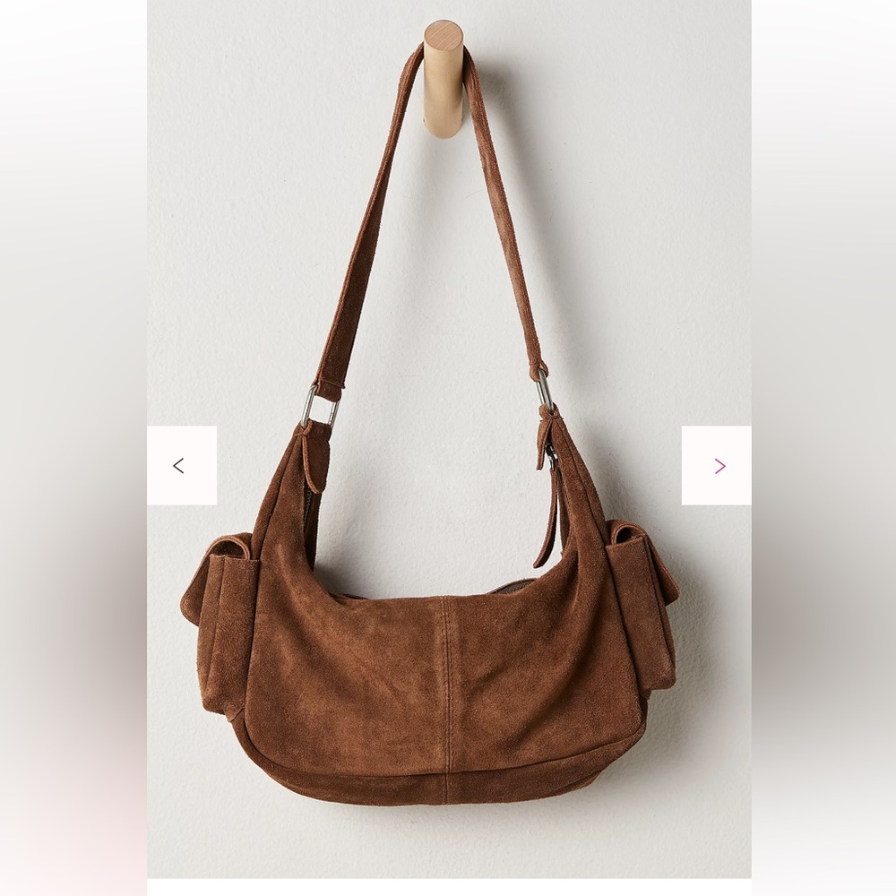 Free People  Siren Suede Shoulder Bag